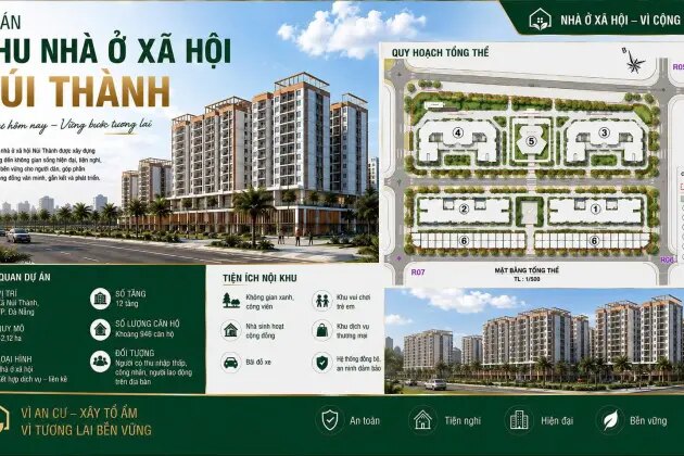 Khu nhà ở xã hội Tam Hiệp Núi Thành tại Đà Nẵng - thông tin dự án