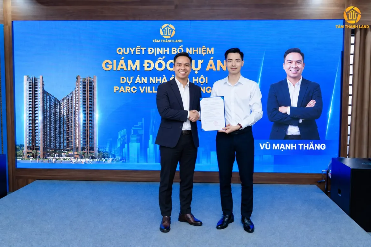 TÂM THÀNH LAND BỔ NHIỆM GIÁM ĐỐC DỰ ÁN NHÀ Ở XÃ HỘI PARC VILLE